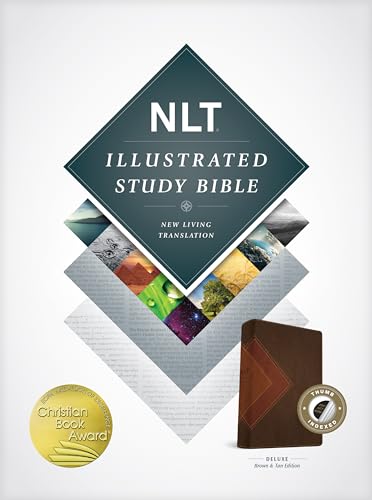 Illustrated Study Bible: New Living Translation, Tutone Brown & Tan